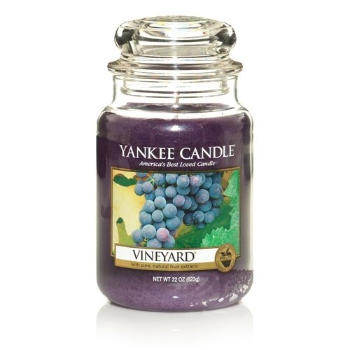 Yankee Candle Large Jar Candle - Vineyard Scented Candle for Home Decor, Relaxation & Romantic Ambiance | Long-Lasting Fragrance for Living Room, Bedroom & Bathroom