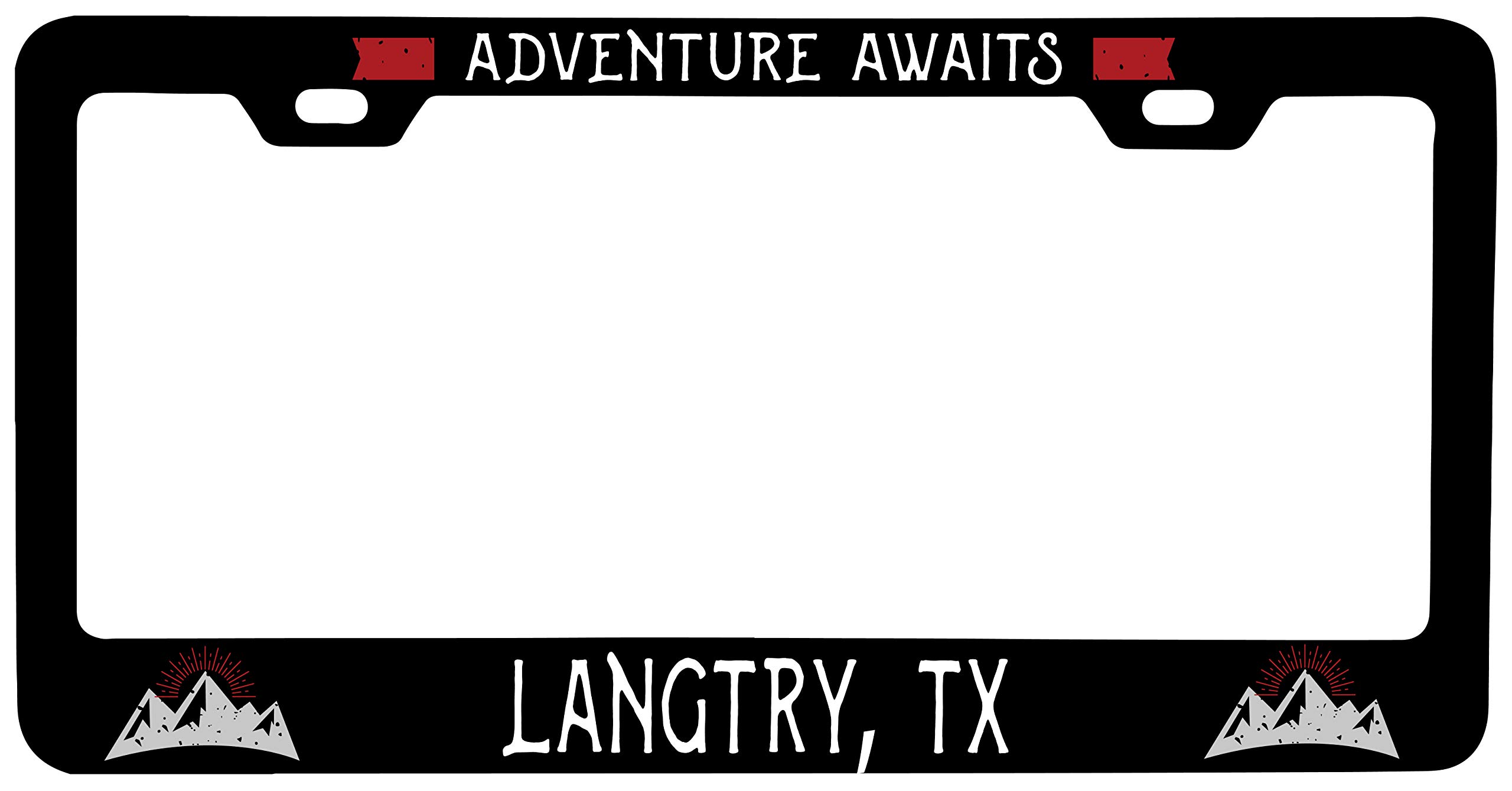 R and R Imports Langtry Texas Vanity Metal License Plate Frame - Custom Car Accessories for Trucks & SUVs - Perfect for Road Trips & Gifts