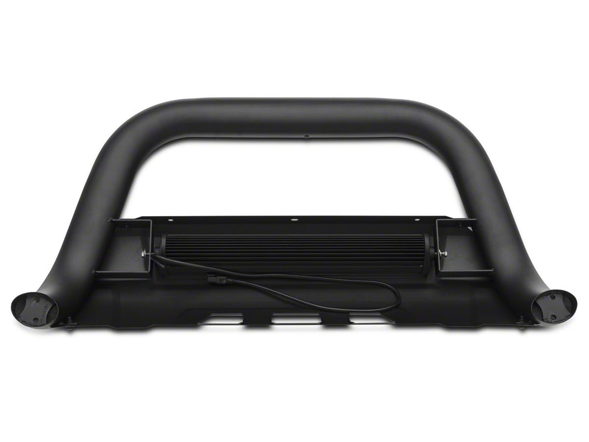 Textured Black Barricade Off-Road HD Bull Bar with Skid Plate & 20