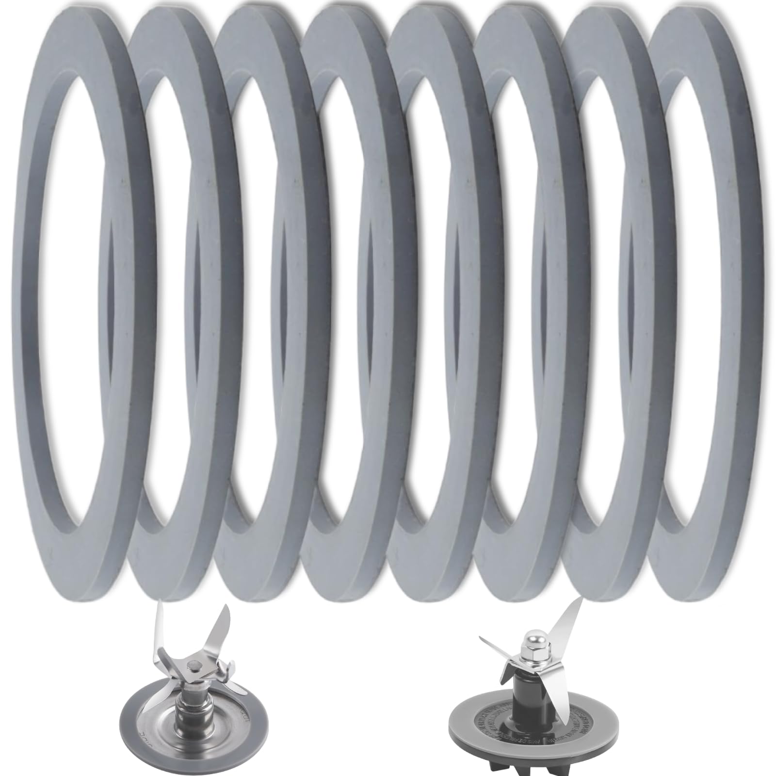 8-Piece Rubber O-Ring Gasket Seal Replacement for Oster & Osterizer Blenders - Durable Blender Parts & Accessories for Smooth Blending at Home