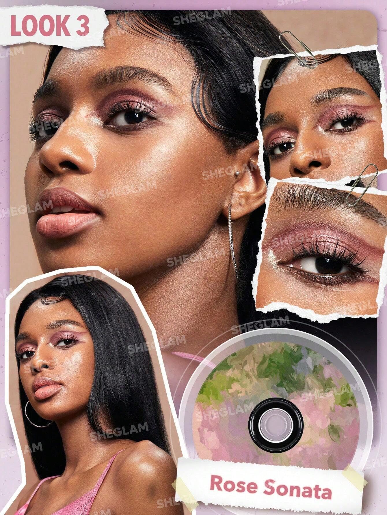 SHEGLAM VINYL POP COLOR PALETTE - Rose Sonata Eyeshadow Palette | 12 Highly Pigmented Matte & Shimmer Shades | Vegan & Cruelty-Free Makeup for Everyday & Party Looks