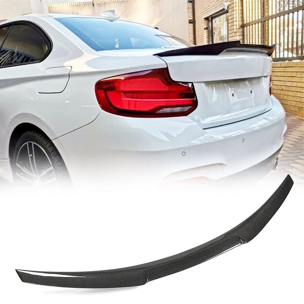 Premium Carbon Fiber Rear Trunk Spoiler for BMW 2 Series F22/F87 (2014-2019) - Fits 220i/228i/230i/M235i/M240i/M2 Coupe - High Kick Style A Boot Lid Wing - Lightweight & Durable - Enhances Sporty Look for Street Racing & Car Shows