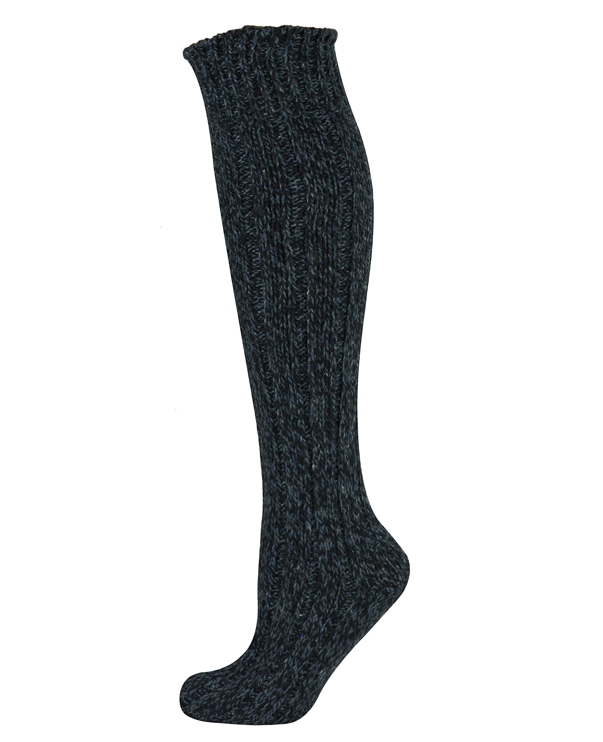 Men's Knee High Boot Socks - Warm Wool Blend Winter Socks for Hiking, Motorcycle & Snow Boots - Comfortable Over The Calf Socks for Outdoor Activities & Cold Weather