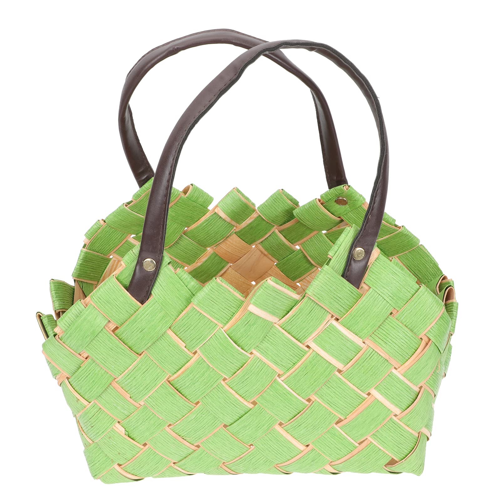 Hand Woven Cabilock Portable Storage Basket - Bamboo Gift Basket for Zongzi Packaging, Home Organization & Kitchen Storage | Perfect for Parties, Picnics & Holiday Gifts