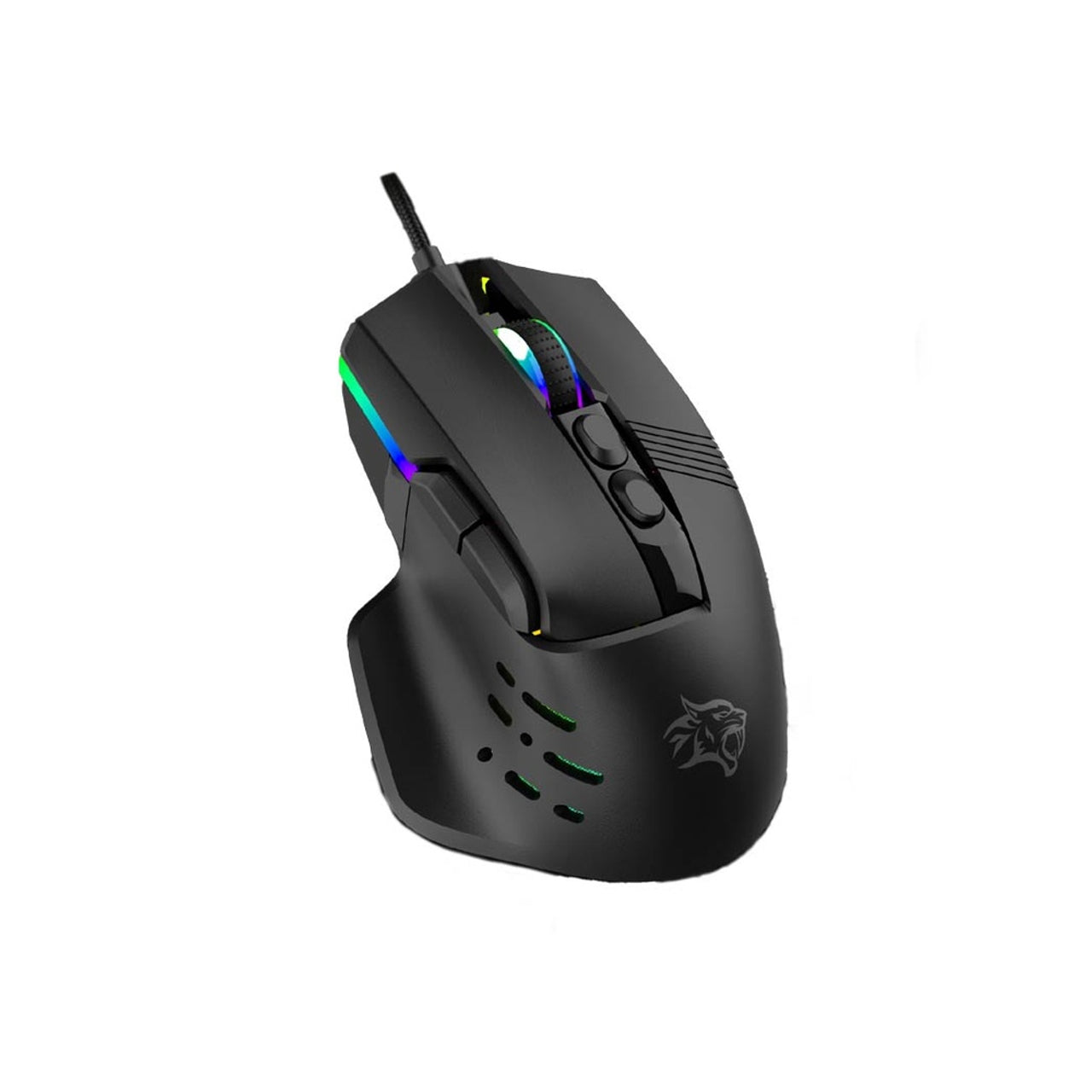 Porodo Gaming Mouse 9D RGB Wired Optical USB Mouse for PC, Laptop - Ergonomic Design for FPS, MOBA, MMO Gaming & Office Work