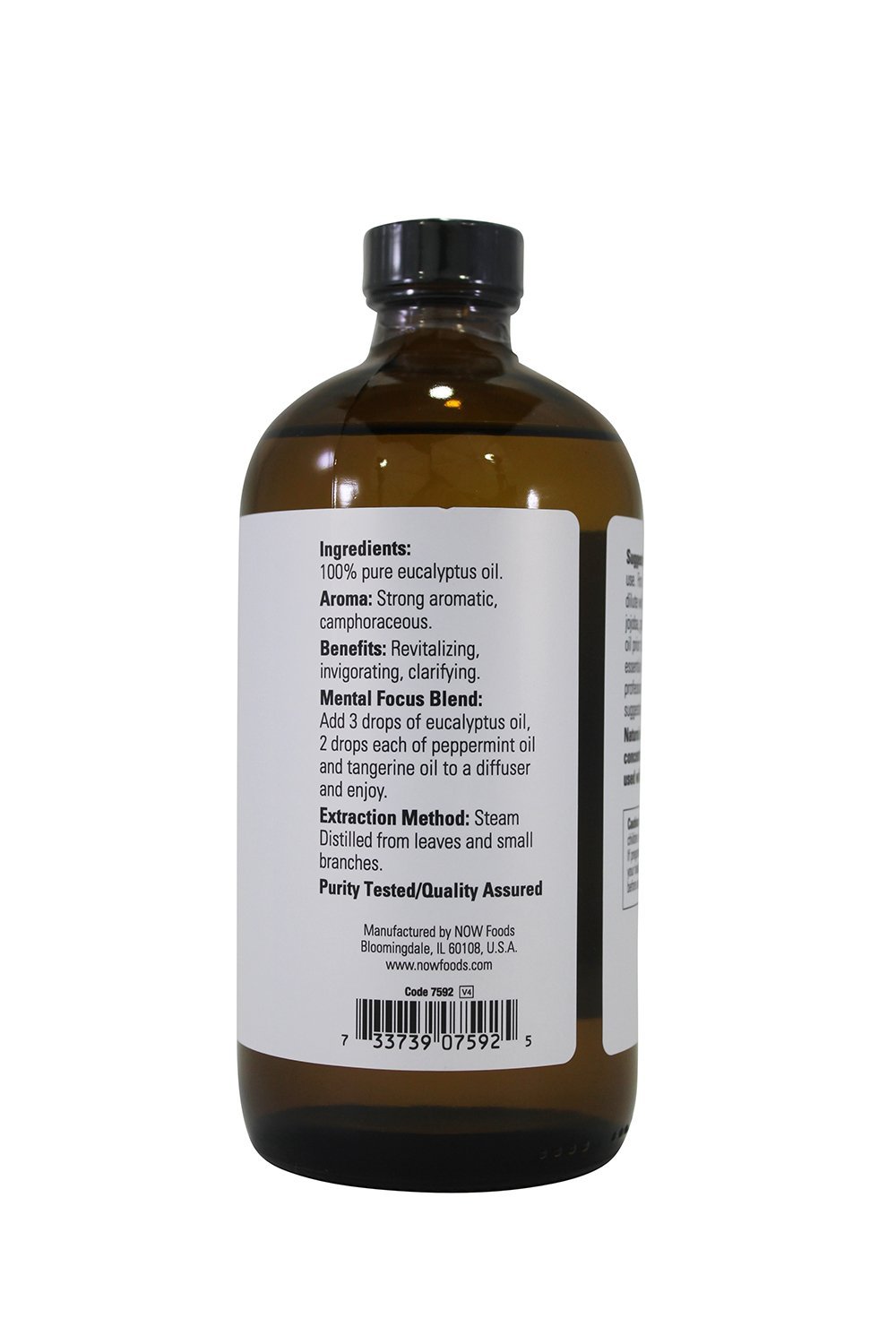 Now Foods Eucalyptus Essential Oil, 16 oz (3-Pack) - 100% Pure Aromatherapy Oil for Diffusers, Massage & Home Cleaning