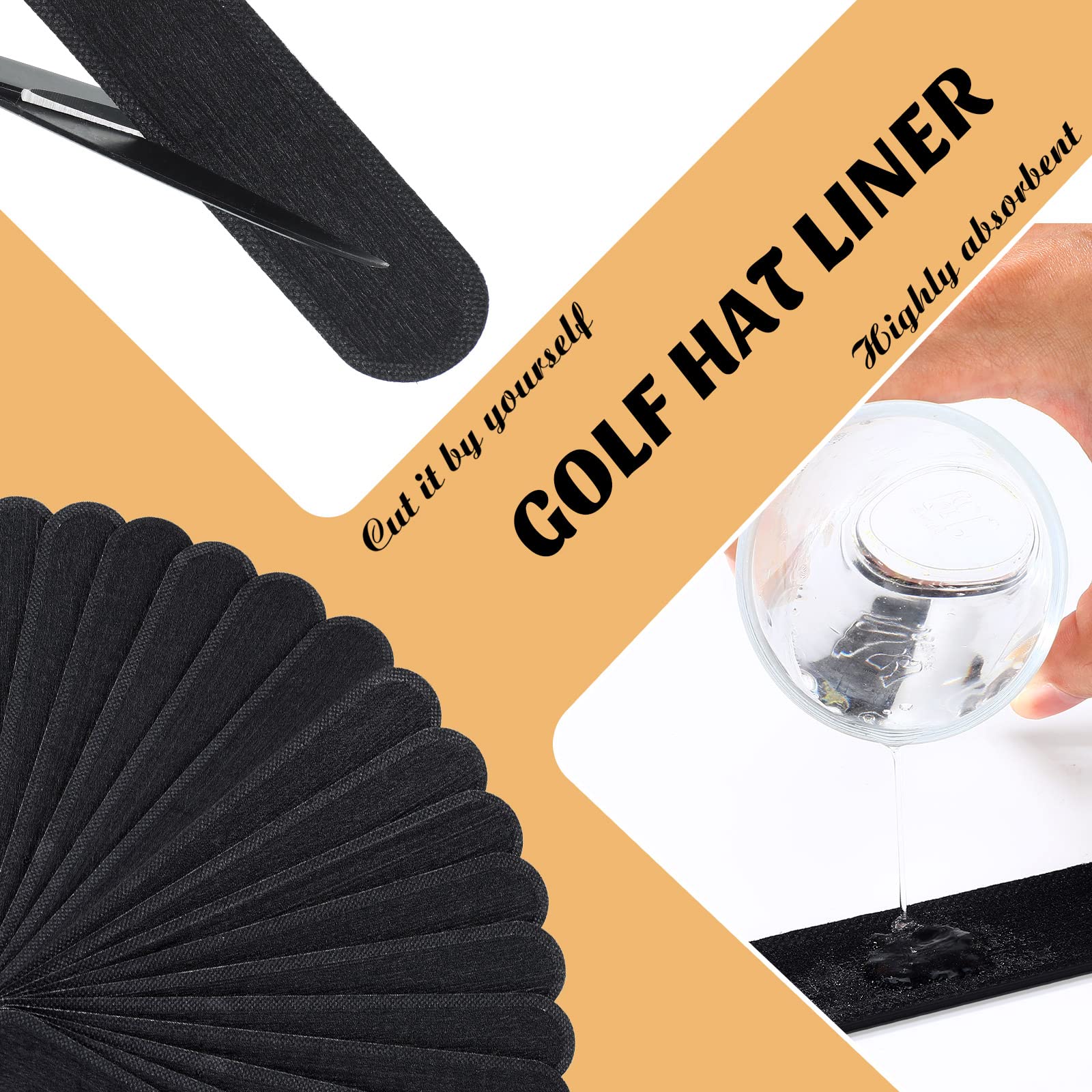 30 Pcs Disposable Hat Sweat Liners for Men & Women - Moisture Wicking Sweatbands for Baseball, Golf & Sports - Keep Your Hats Fresh & Dry During Workouts & Outdoor Activities