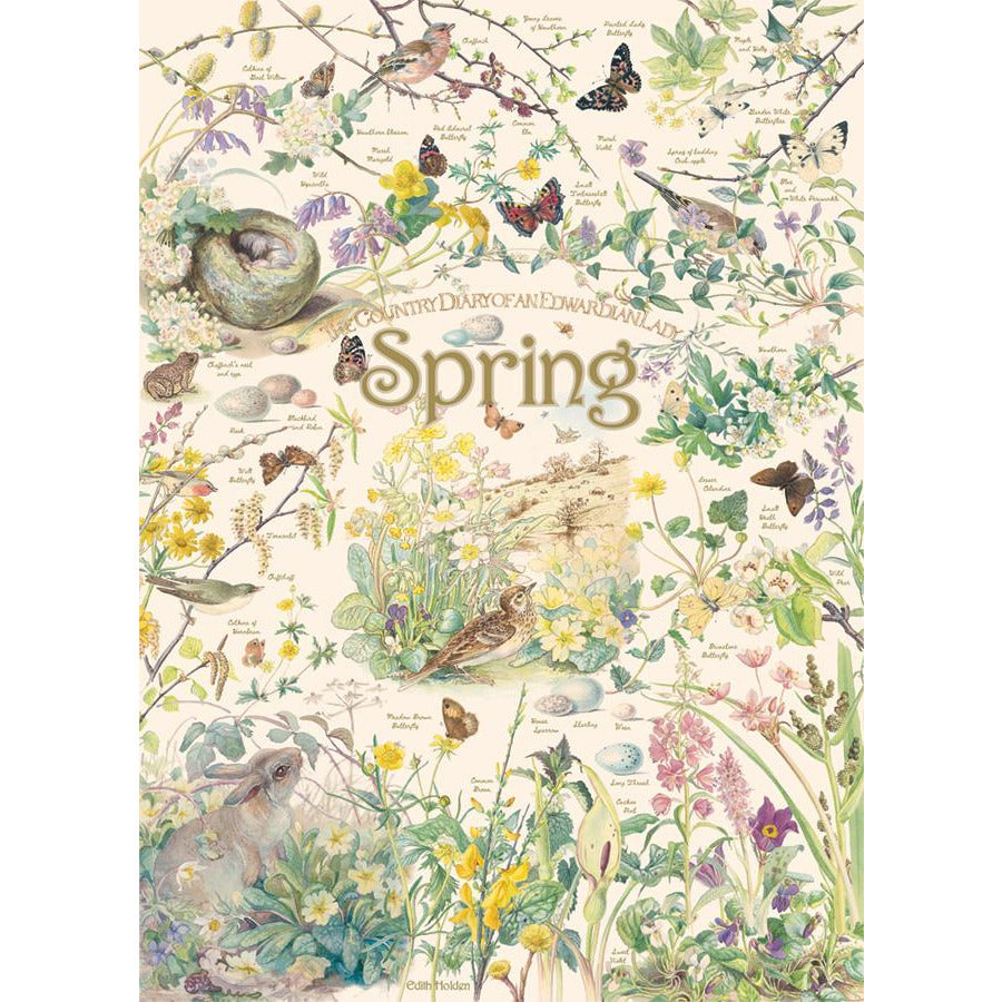 Country Diary: Spring Pz1000 - Vintage Floral Notebook for Journaling, Scrapbooking & Gift Giving | Perfect for Nature Lovers & Stationery Collectors