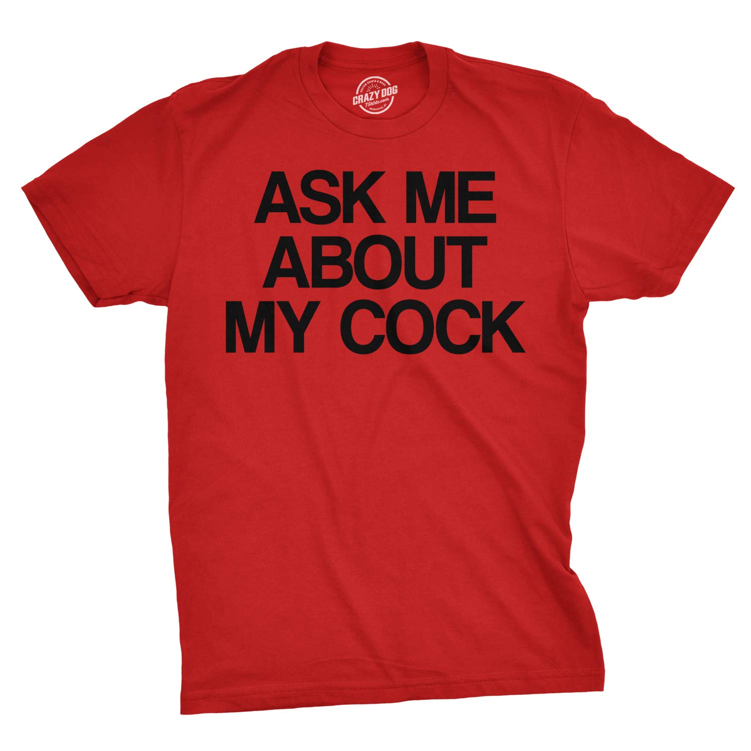 Funny Sarcastic Rooster Chicken T-Shirt - Ask Me About My Cock Flip Up Graphic Tee for Men & Women | Perfect for Poultry Lovers, Farm Humor, and Casual Wear