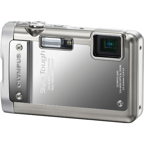 Olympus Stylus Tough 8010 Waterproof Digital Camera 14MP 5x Zoom (Silver) - Perfect for Outdoor Adventures, Snorkeling & Hiking Photography