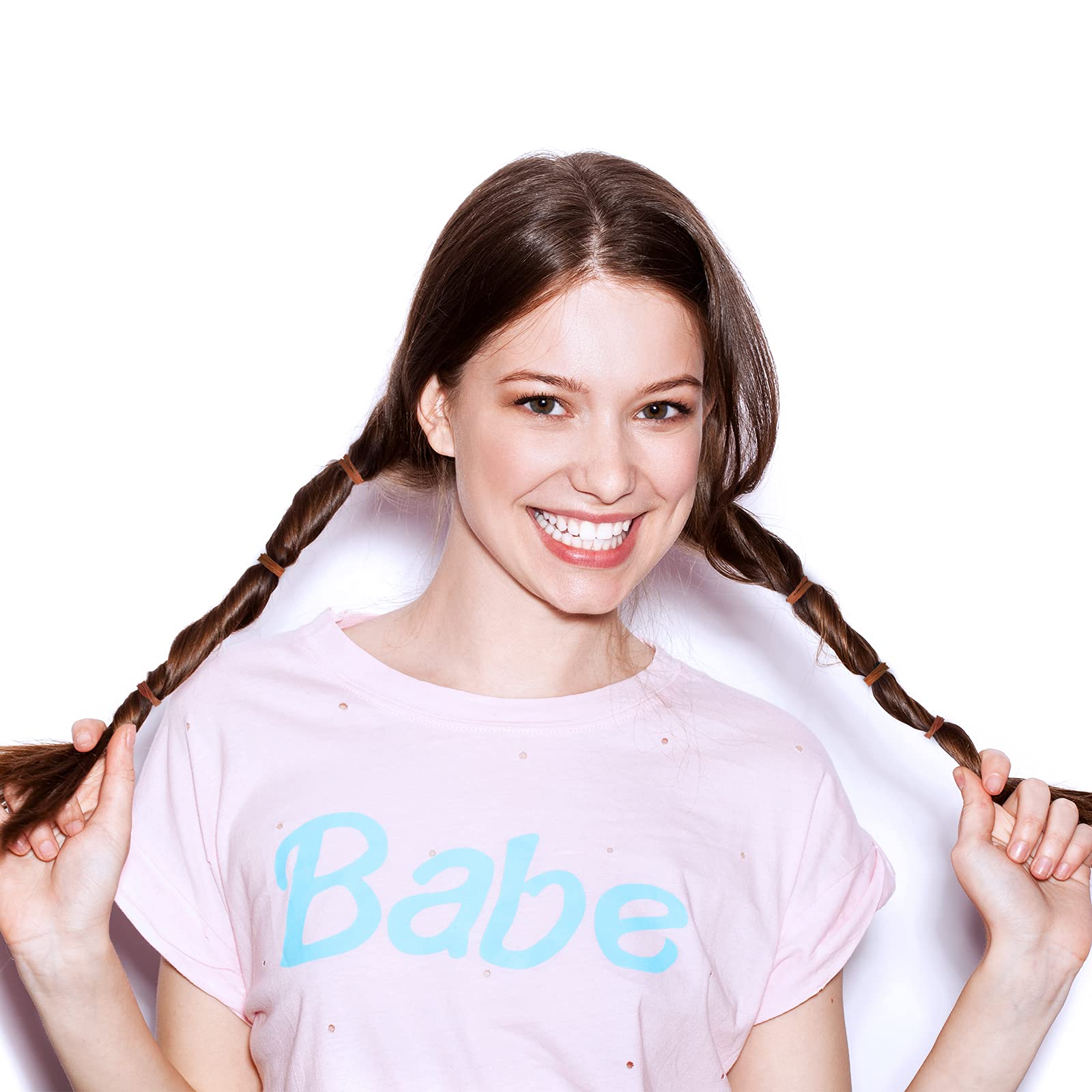 2000 Pack Mini Rubber Bands for Hair - Soft Elastic Hair Ties for Kids, Braiding & Wedding Hairstyles - Dark Brown Hair Accessories for Girls, Boys & Adults - Perfect for School, Parties & Daily Use