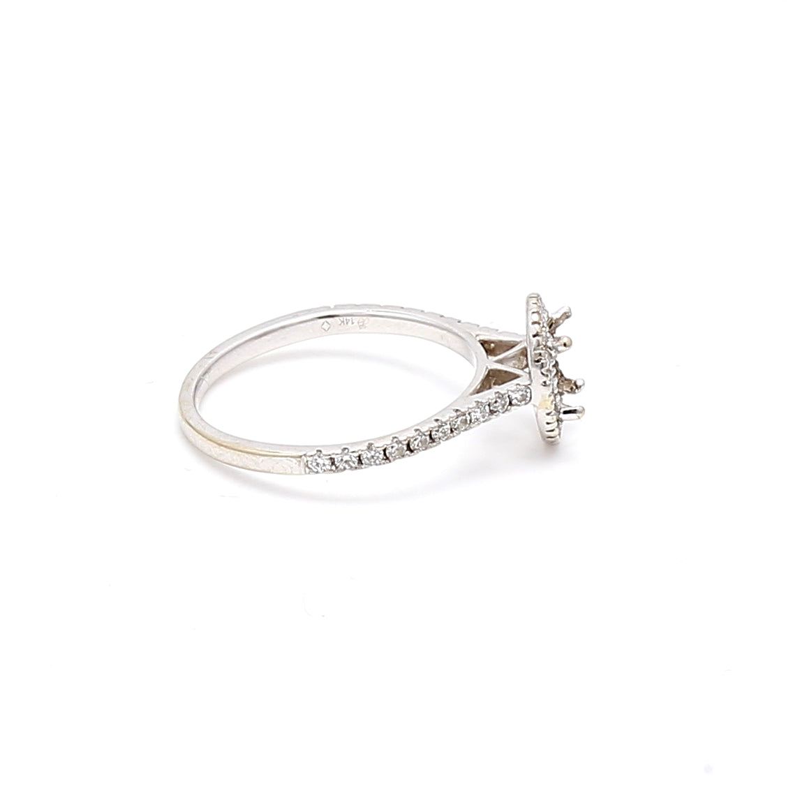 0.20 Carat Round Brilliant H SI1 Diamond Engagement Ring in 14K White Gold - Perfect for Proposals, Weddings & Anniversary Gifts