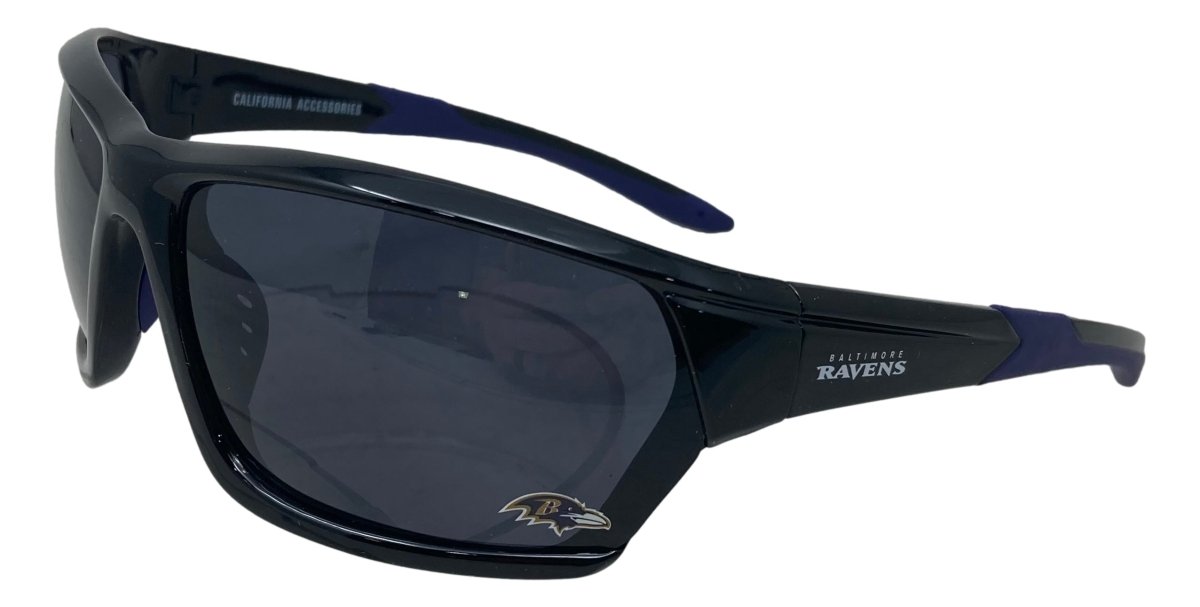 Baltimore Ravens NFL Team Full Frame Polarized Sports Sunglasses for Men & Women - UV Protection, Anti-Glare for Football, Baseball, Running & Outdoor Activities