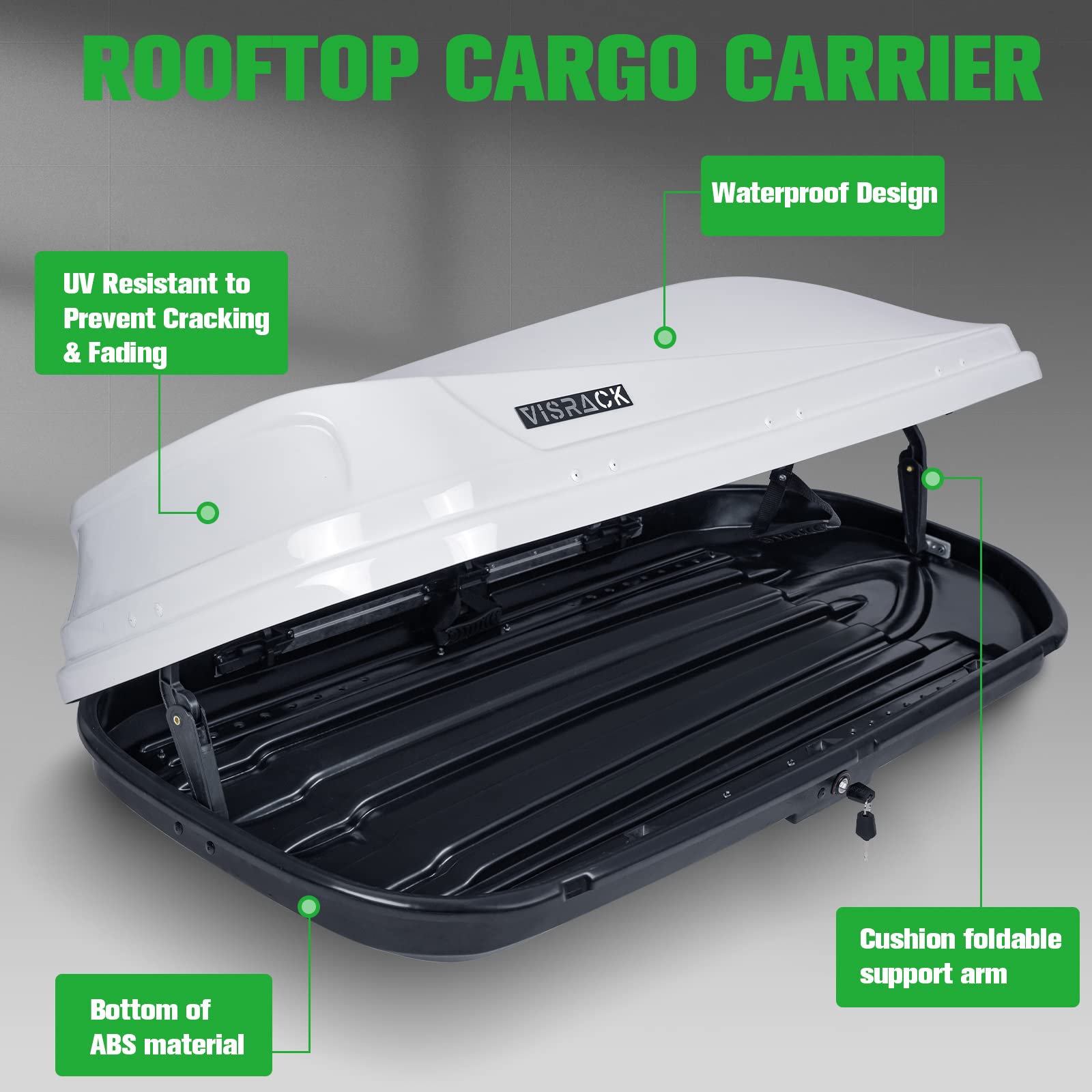 Hard Shell Roof Cargo Carrier 14 Cubic Feet - 62