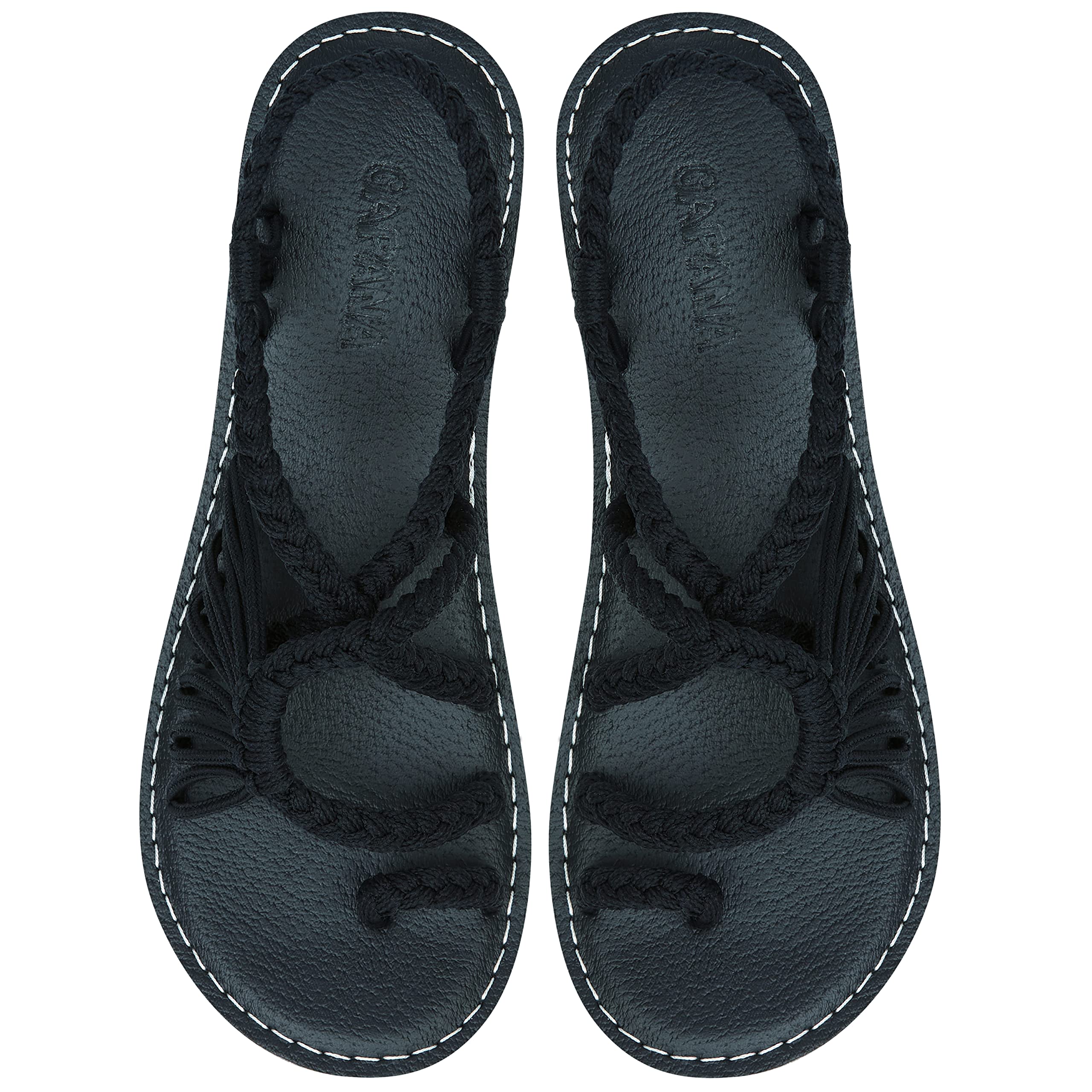 Handwoven Women's Boho Flat Sandals - Comfortable Strappy Rope Sandals for Walking, Beach & Water Activities | Perfect for Summer Outfits, Vacations and Casual Wear