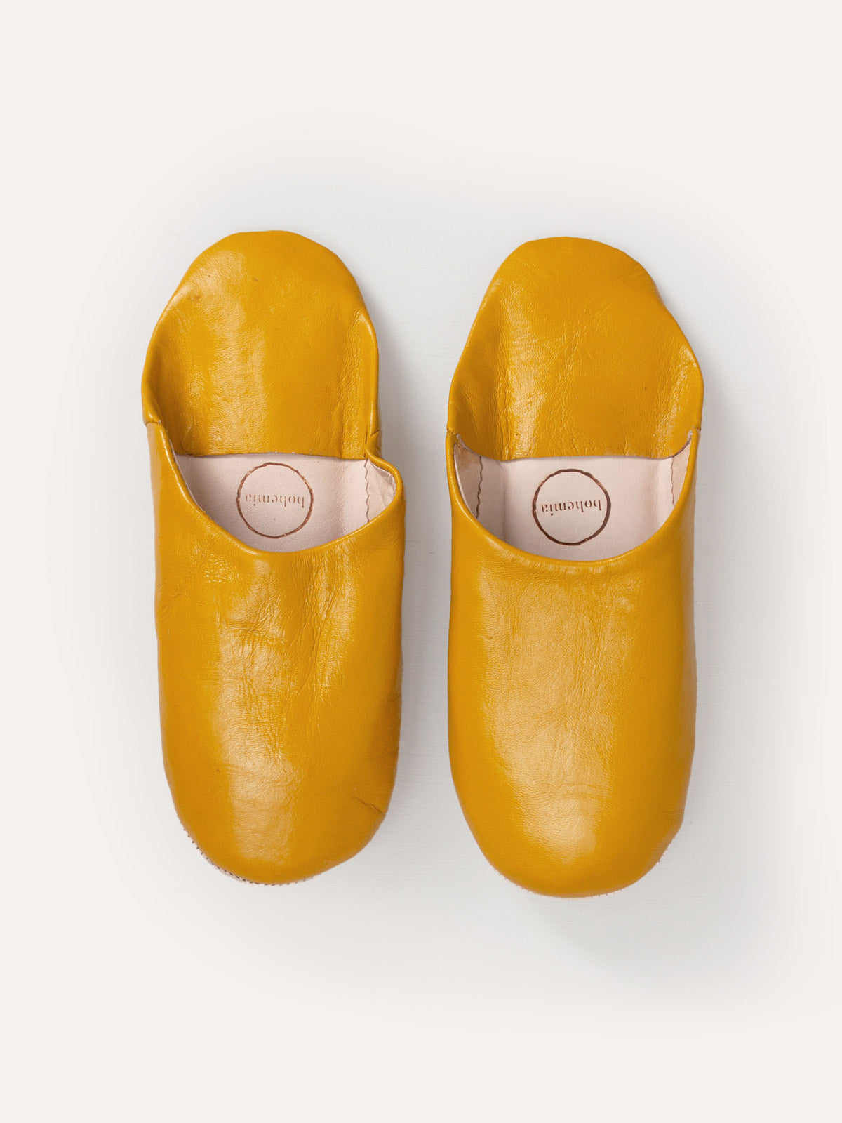 Authentic Moroccan Babouche Slippers - Soft Leather Mustard Yellow House Shoes for Men & Women | Perfect for Home, Lounge & Cultural Outfits