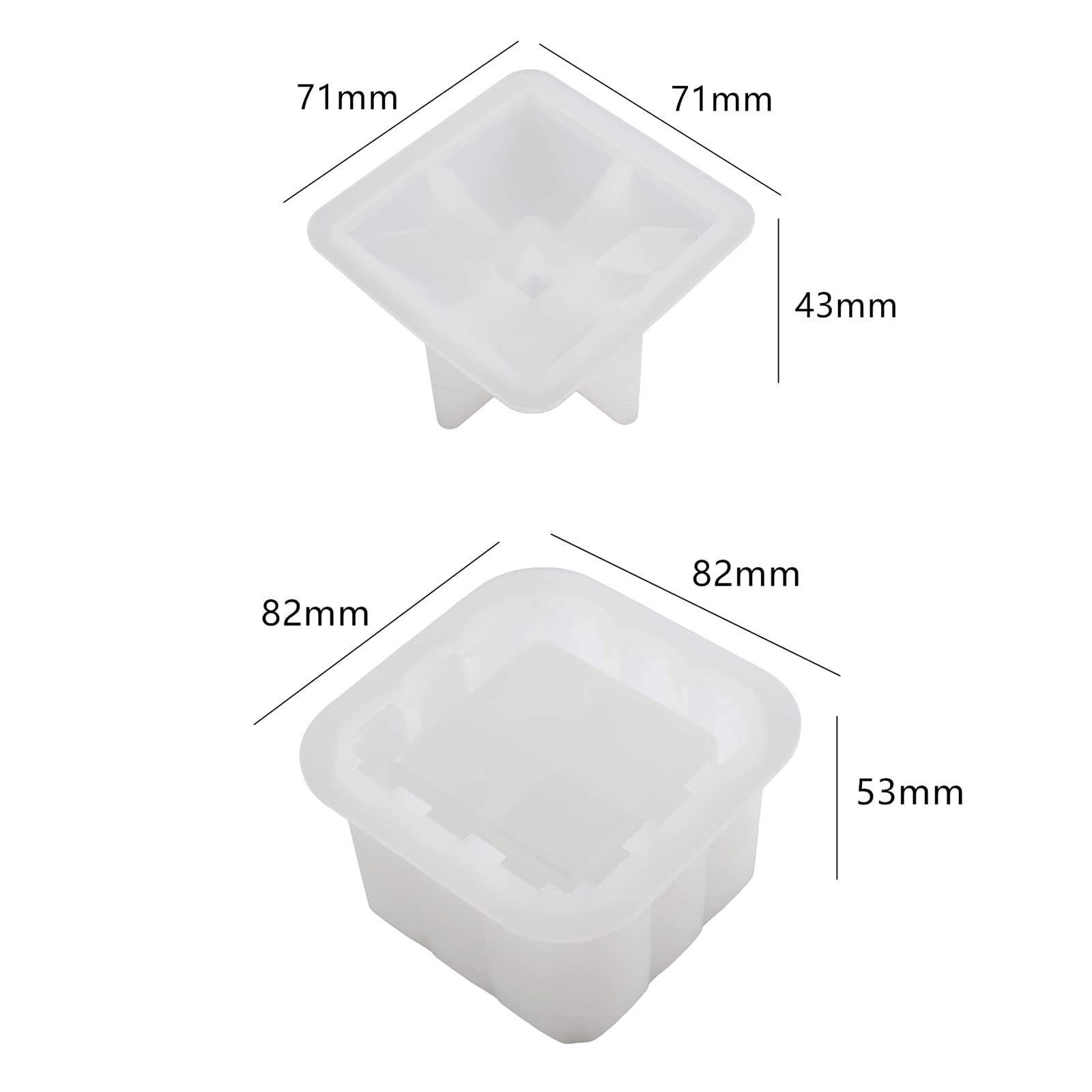 Premium Resin Jewelry Box Molds & Silicone Storage Container Molds - DIY Craft Supplies for Home Decor, Gift Making, and Resin Casting Projects
