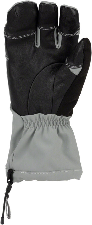 45NRTH 2024 Sturmfist 4 Gloves - Lobster Style Winter Cycling Gloves for Extreme Cold Weather, Glacial Grey, Medium - Perfect for Snow Biking, Fat Biking & Ice Riding