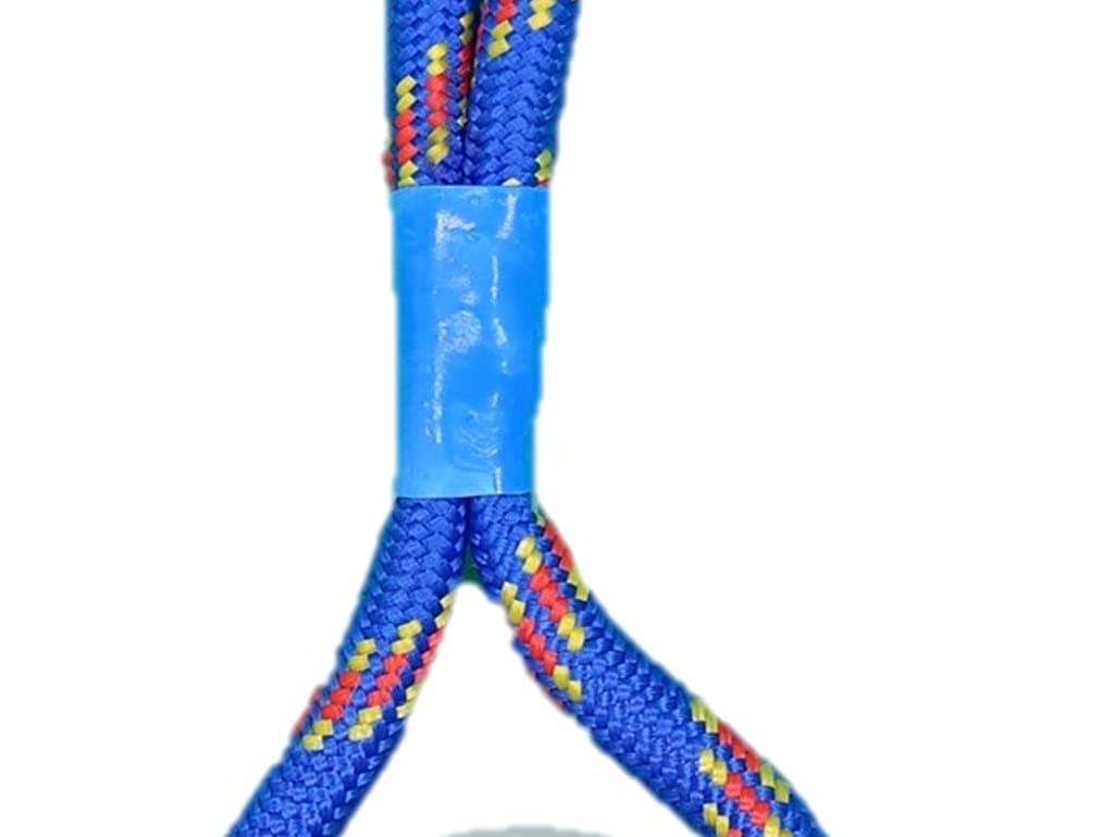 Durable Rubber Ball with Rope Dog Toy - Baseball Design for Fetch & Tug of War | Perfect for Outdoor Play, Training & Interactive Bonding with Your Pet