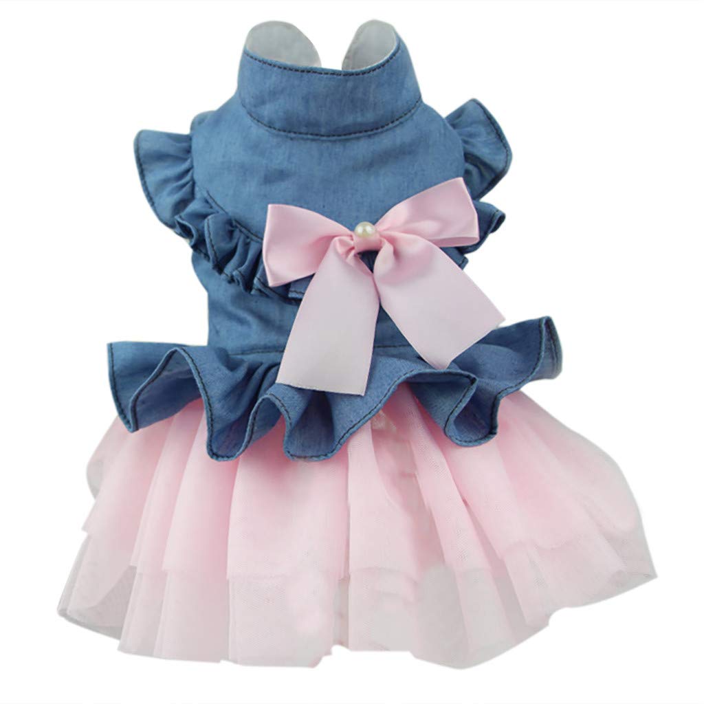 Watonic Cat Apparel - Breathable Summer Cat Clothes & Princess Dresses for Weddings, Parties | Pet Fashion Outfits for Dogs & Cats | Perfect for Special Occasions and Photo Shoots