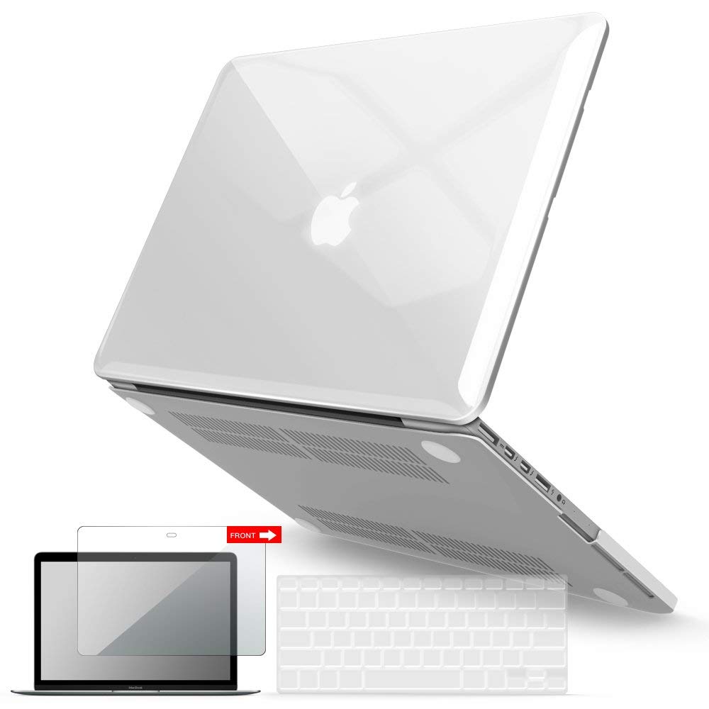 IBENZER Hard Shell Case for MacBook Pro 13 Inch (2012-2015 Models A1502/A1425) - Includes Keyboard Cover & Screen Protector | Crystal Clear Protective Cover for Apple MacBook Pro Retina 13