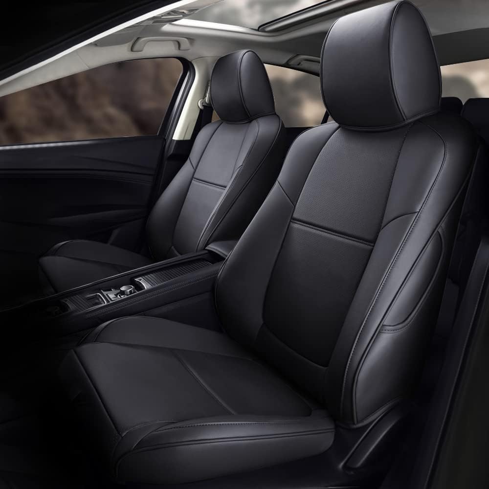 AOMSAZTO Custom Fit Car Seat Covers for Mazda 3 (2014-2018 Models) - Premium Black Full Set Protection - Perfect for Daily Commuting, Road Trips & Pet Protection