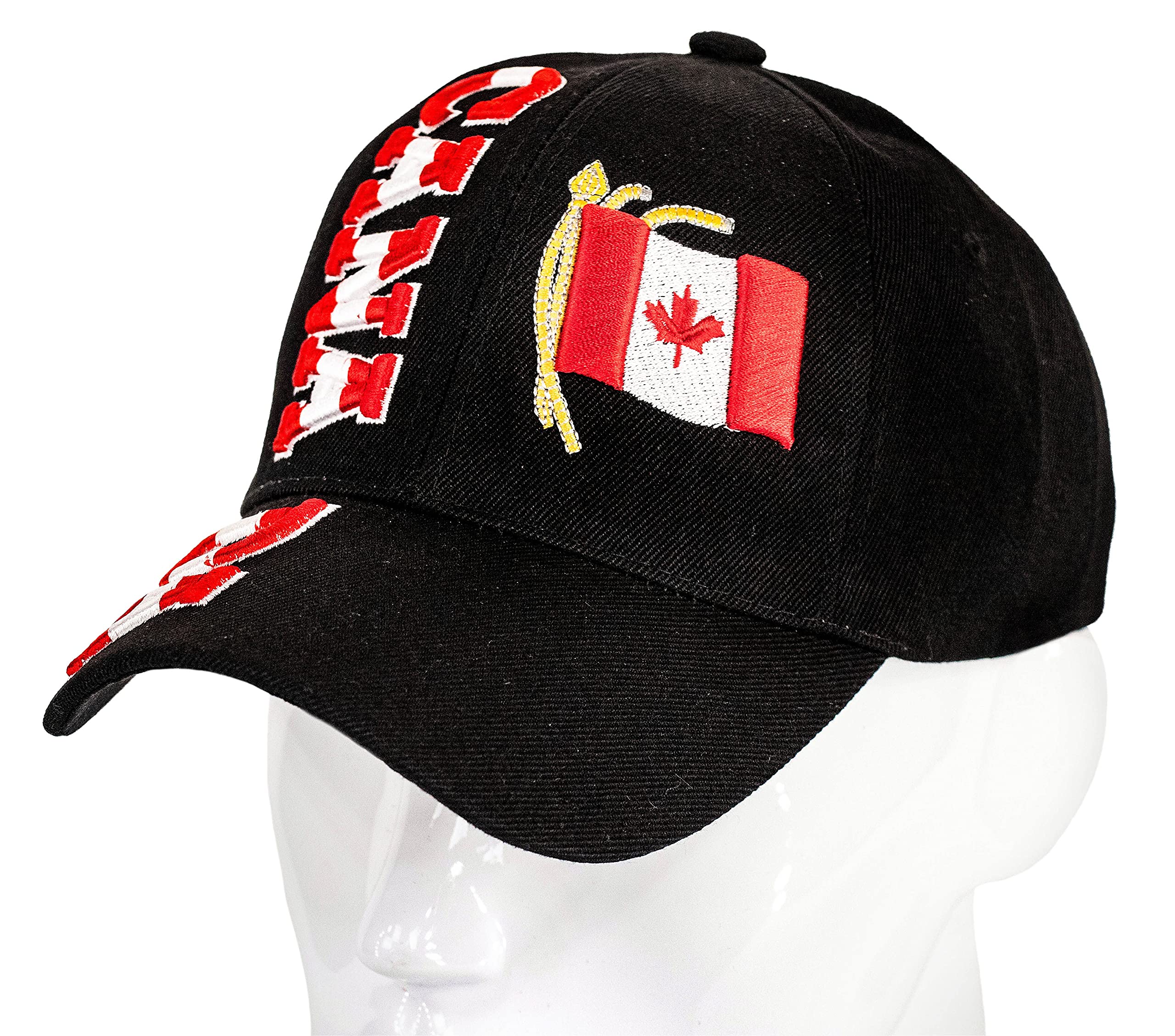 3D Embroidered Adjustable Baseball Cap - North America Nations Collection | Perfect for Travel, Sports & Outdoor Activities