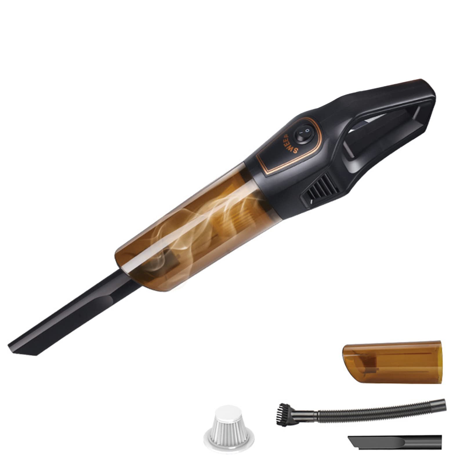 Portable Handheld Car Vacuum Cleaner - Wireless, High Power, Wet & Dry Mini Vacuum for Cars & Home - Perfect for Cleaning Seats, Carpets & Pet Hair