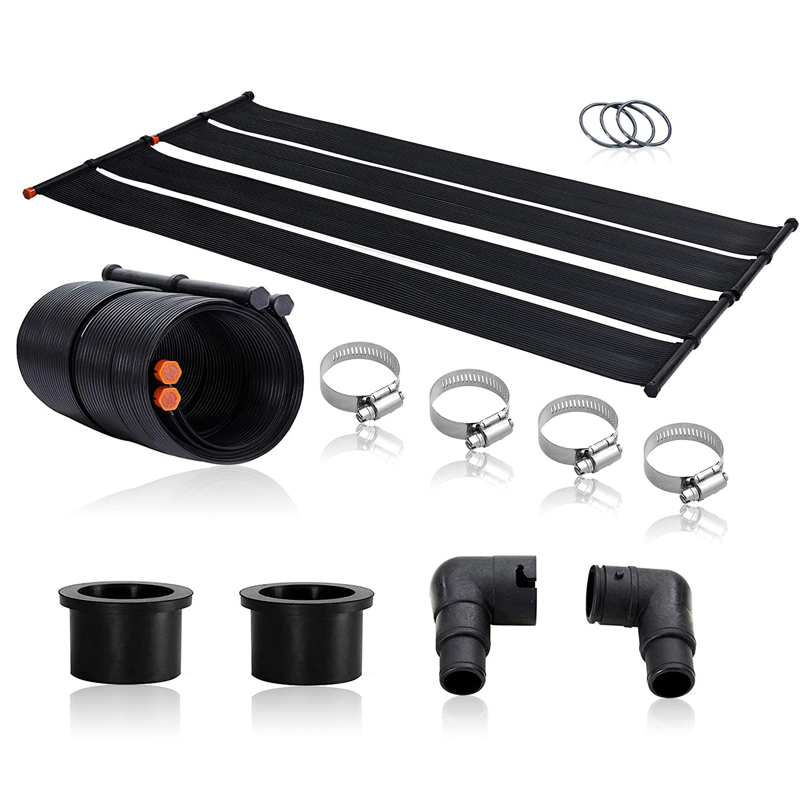 **Solar Pool Heater Kit for Above Ground Pools – High-Efficiency DIY Heating System – Black, Multiple Sizes – Perfect for Extending Swimming Season & Energy Savings**