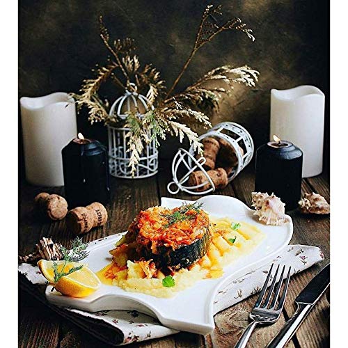 Wilmax White Porcelain 3-Piece Dinner Plate Set (10 Inch) | Dishwasher & Microwave Safe | Premium English Porcelain for Dining, Entertaining & Everyday Use