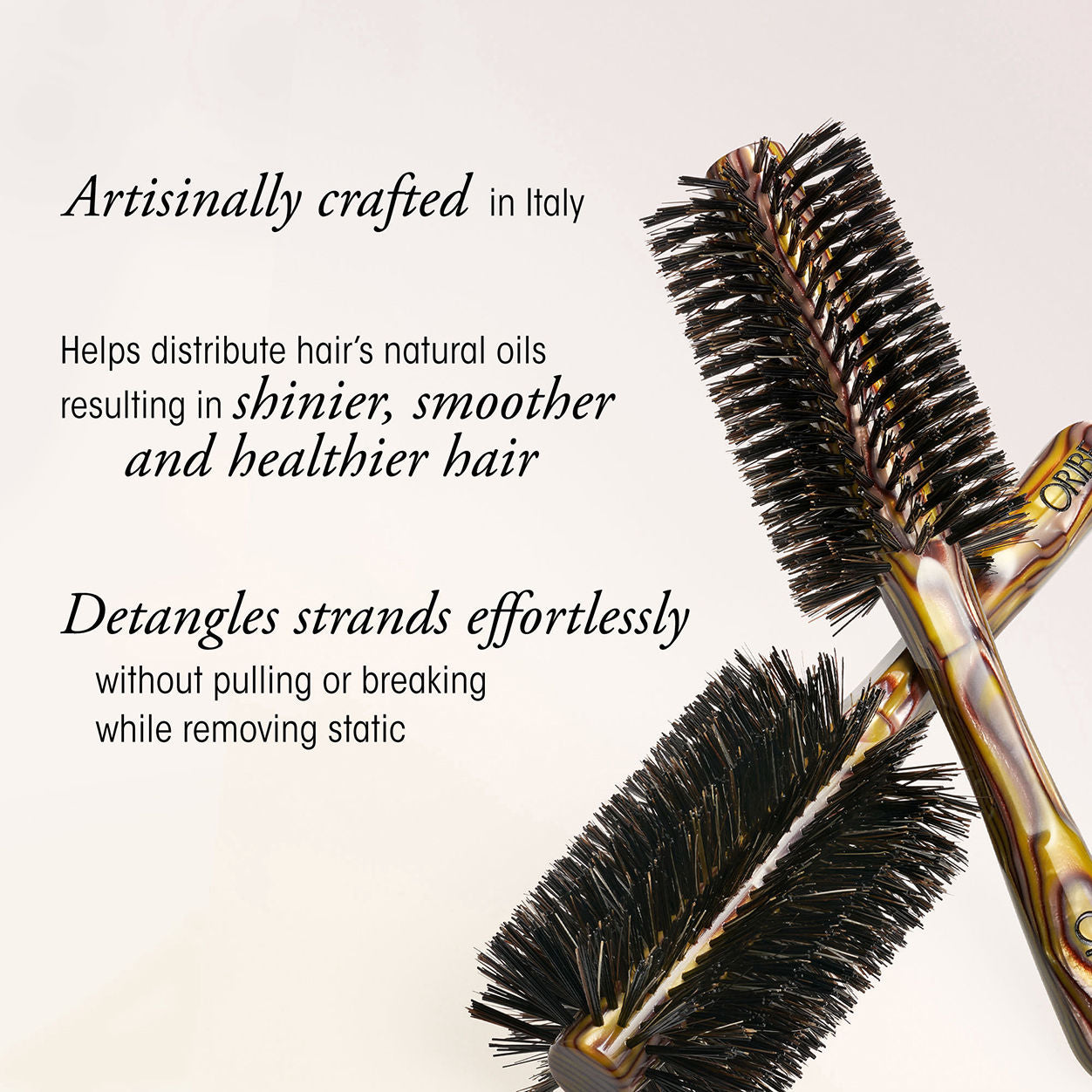 Oribe Flat Brush for Smoothing & Styling Hair - Professional Hair Brush for Straightening & Detangling - Perfect for Daily Use & Salon Styling