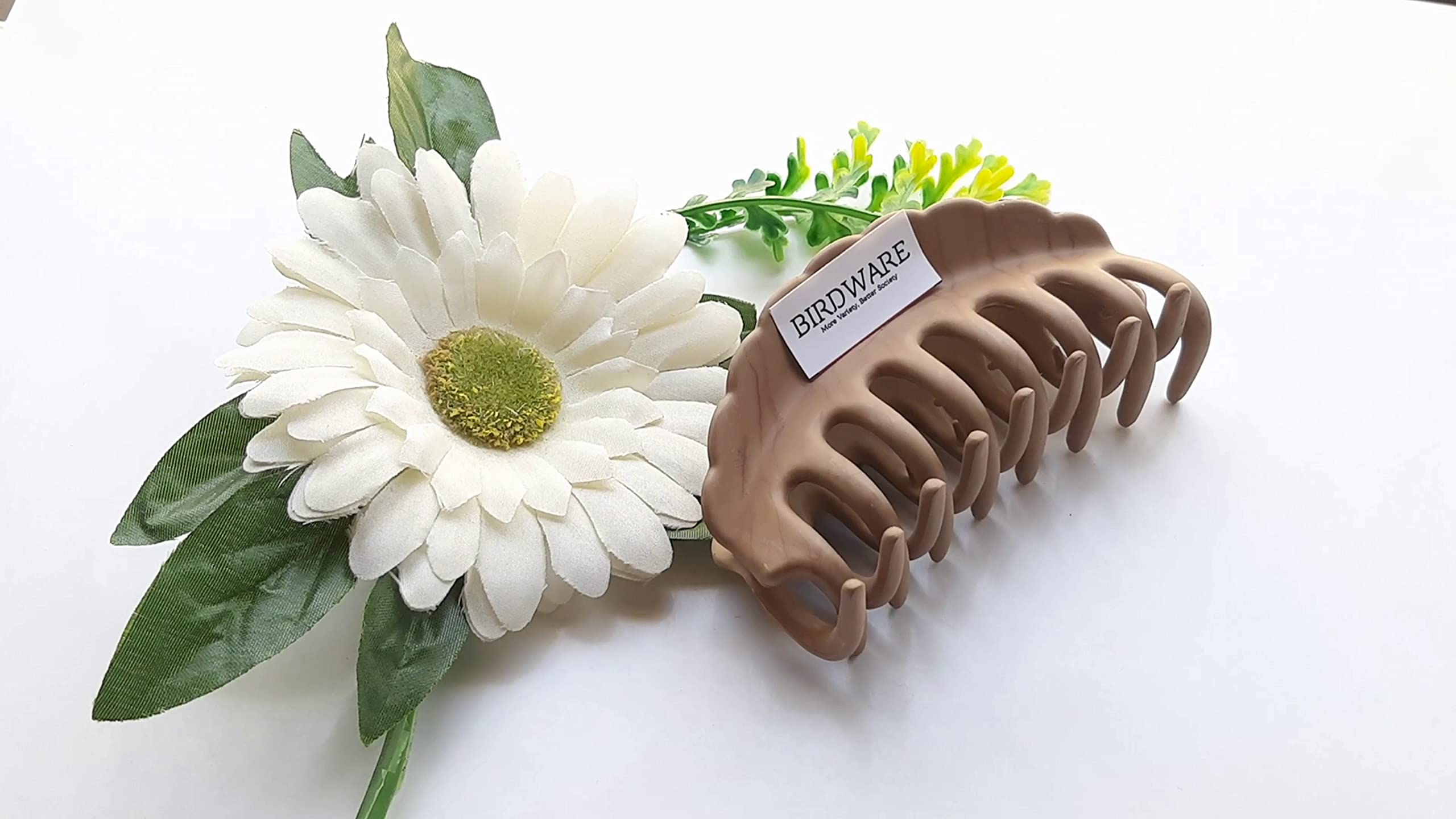Stylish Acrylic Butterfly Hair Clips for Women & Girls - Large Wooden Hair Claw Clutchers in Multi Colors - Perfect for Updos, Ponytails & Everyday Hairstyles