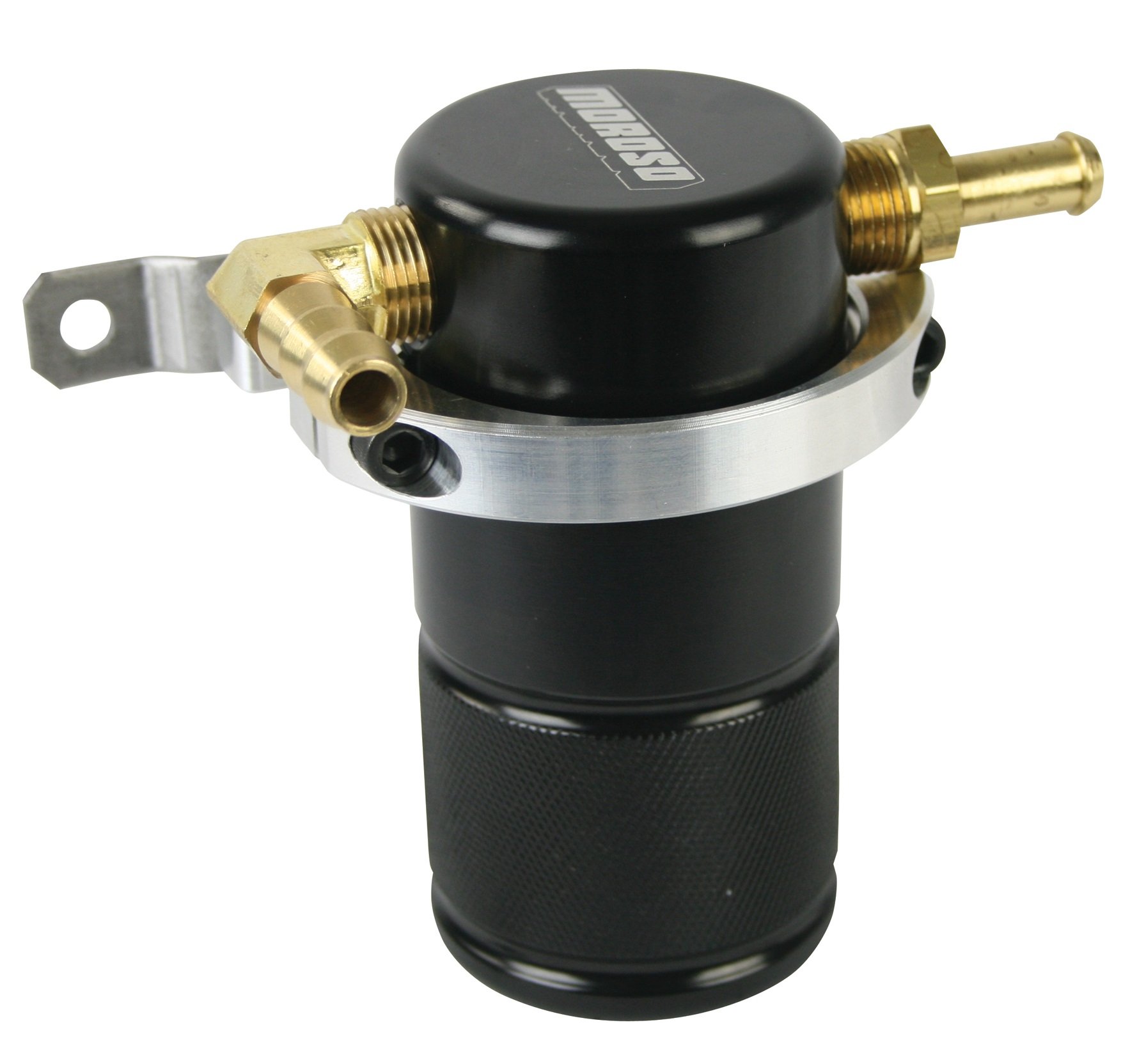 Moroso 85601 High Performance Air Oil Separator Catch Can for Mazda Miata MX5 - Reduces Engine Sludge & Improves Performance - Perfect for Track Days & Performance Upgrades