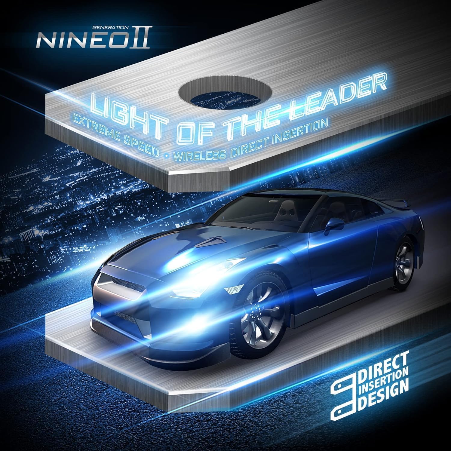 NINEO 9005/HB3 H11/H8/H9 LED Bulbs Combo - 600% Super Bright Wireless Plug-N-Play Fog Light Kit (Pack of 4) - Perfect for Off-Road, Night Driving & Foggy Conditions