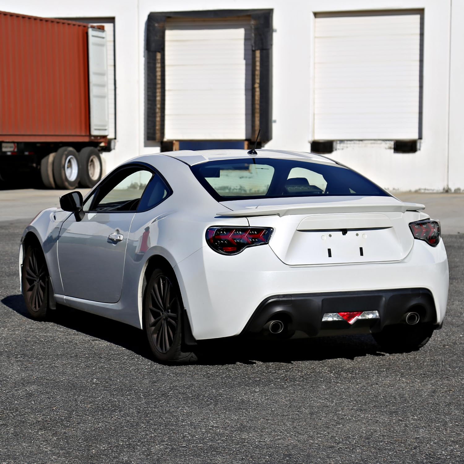 Spec-D Tuning Jet Black LED Tail Lights with Sequential Turn Signals - Compatible with 2013-2016 Scion FR-S & Subaru BRZ - Left & Right Pair Assembly - Upgrade Your Car's Rear Style & Visibility for Night Driving