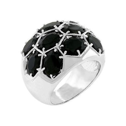 Midnight Dome Ring - Elegant Sterling Silver Stackable Band for Women | Perfect for Everyday Wear, Date Nights & Special Occasions