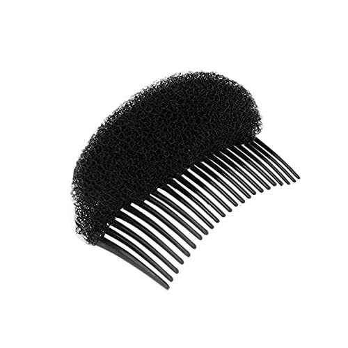 Vintage Banana Hair Clip for Women - Elegant Princess Hair Comb with Puffy Heightening Design (Black, One Size) | Perfect for Weddings, Prom, and Formal Events
