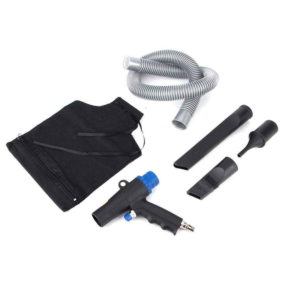 KIMISS 2-in-1 Auto Vacuum Cleaner and Air Blow Gun, 6kPa Pneumatic Cleaning Kit for Car Detailing, Workshop, and Home Use - Dust Removal for Electronics, Keyboards, and Hard-to-Reach Areas