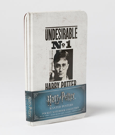 Harry Potter Wanted Posters Pocket Notebook Set of 3 - Collectible Mini Journals for Fans, School, Office & Travel Note Taking