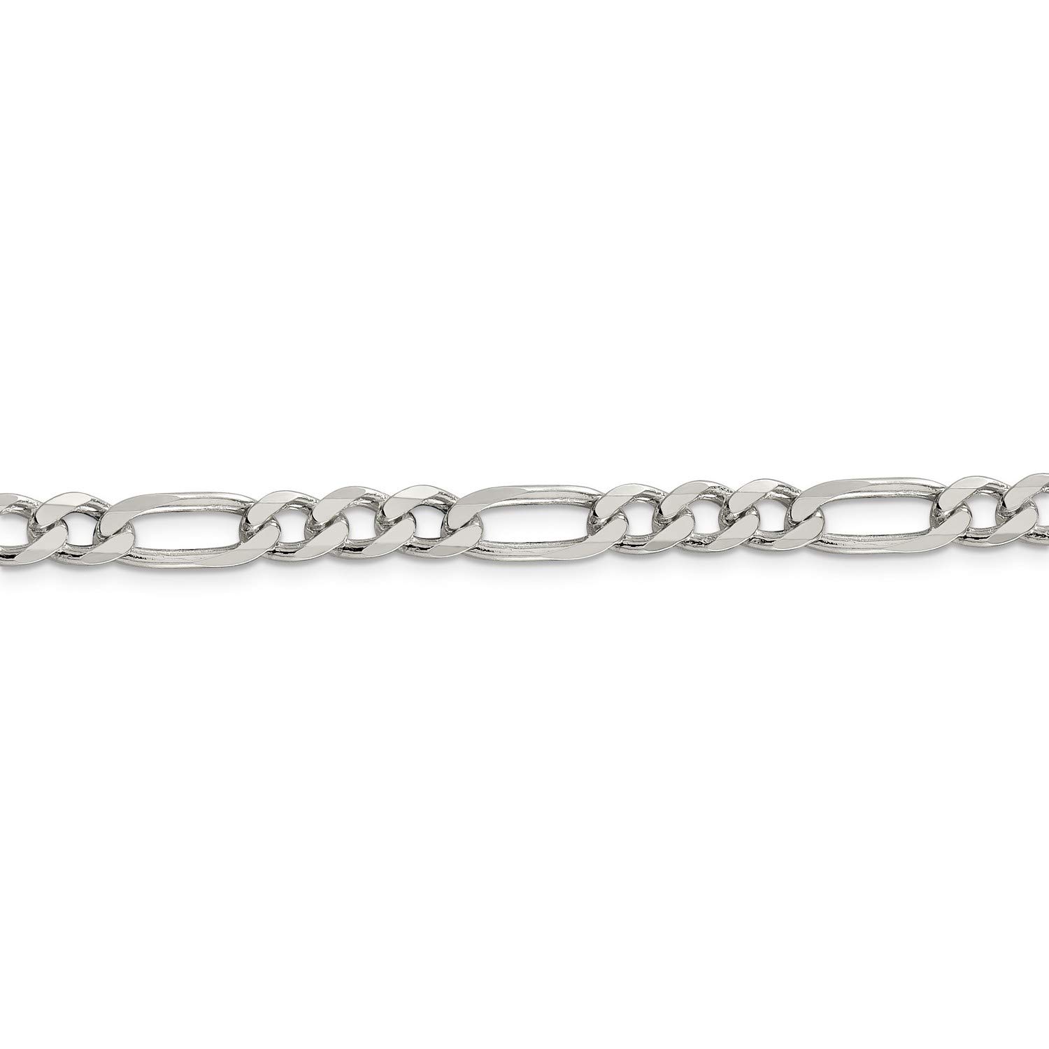 .925 Sterling Silver Figaro Chain Necklace, Bracelet or Anklet - Elegant Jewelry for Women & Men - Perfect for Gifts, Casual Wear & Special Occasions