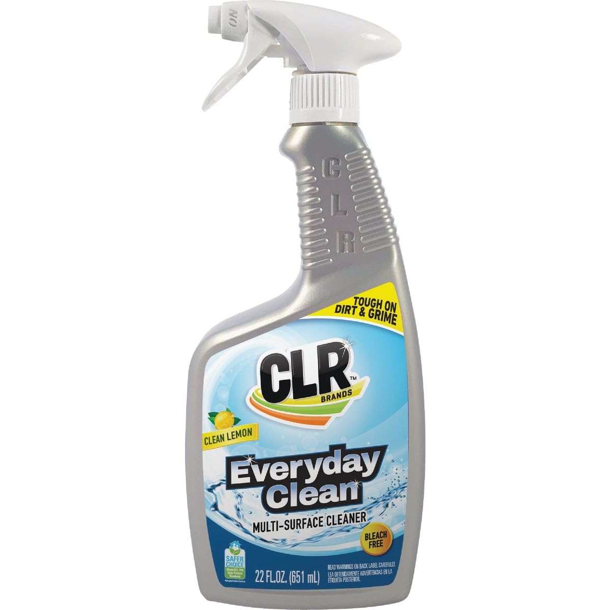 CLR Lemon Scent All-Purpose Cleaner Liquid 22 oz (6-Pack) - Powerful Degreaser for Kitchen, Bathroom & Hard Surfaces - Safe for Stainless Steel, Tile & More