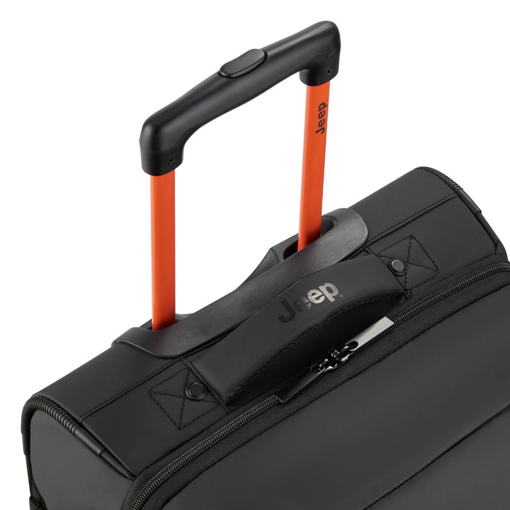 Jeep 2 Wheel 29-Inch Rolling Duffle Bag - Water-Resistant Grey Drizzle Luggage for Travel, Gym & Outdoor Adventures