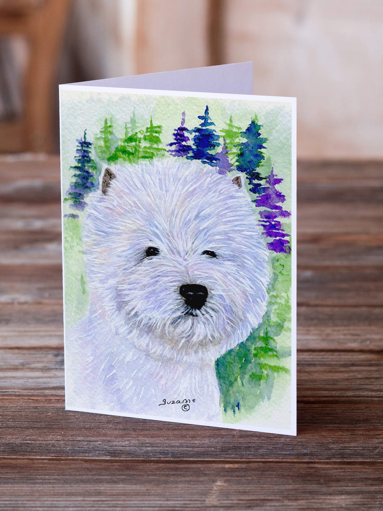 Westie Greeting Cards Set - 8 Blank A7 Note Cards (5x7) with Envelopes | Whimsical Dog Themed Stationery for Birthdays, Thank You Notes & Special Occasions