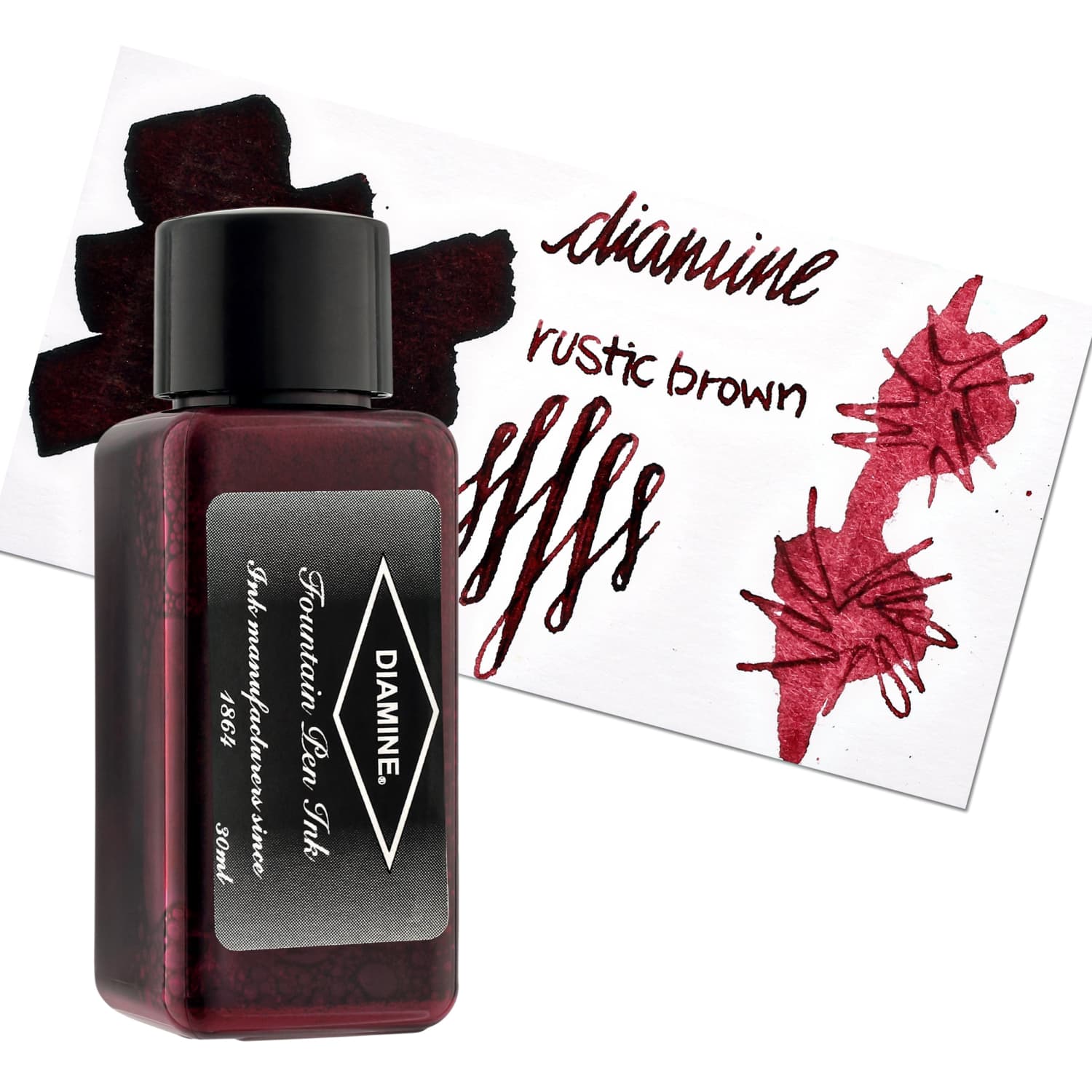 Premium Diamine Rustic Brown Bottled Ink for Fountain Pens - Ideal for Calligraphy, Journaling & Artistic Writing