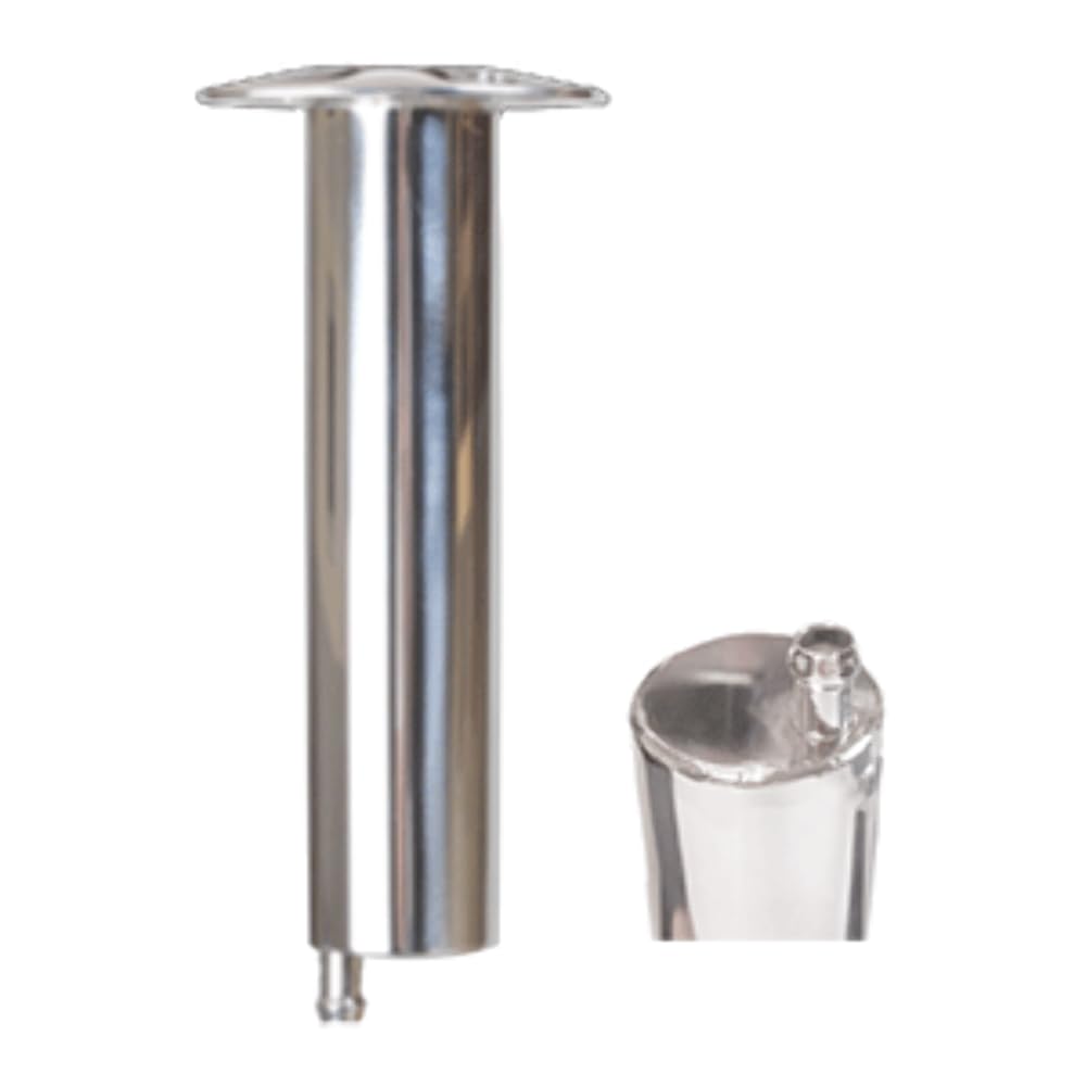 Lee's Heavy Duty 0° Stainless Steel Rod Holder - Secure Fishing Rod Mount for Boats, Kayaks & Docks - Saltwater & Freshwater Fishing Accessories