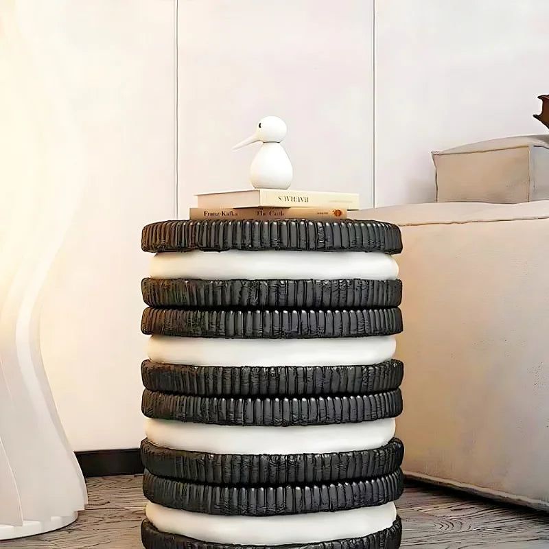 Oreo Cookie Storage Table - Kids Room Decor & Organizer for Toys, Books, and Snacks | Perfect for Playrooms, Bedrooms, and Birthday Parties
