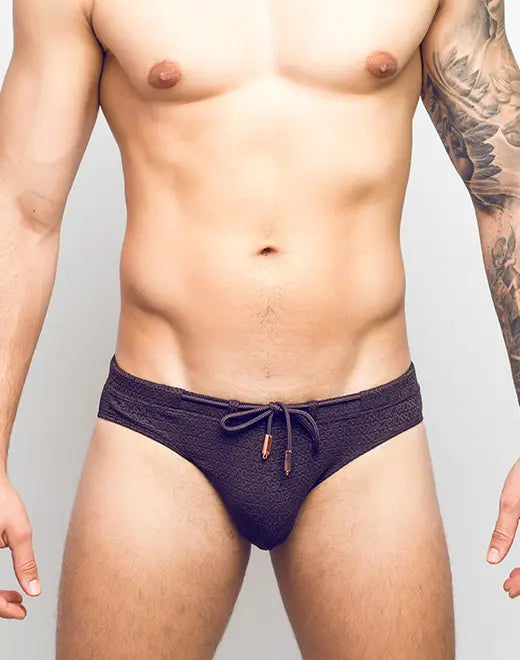 2Eros Textured Swim Brief for Men - Comfortable & Stylish Quick-Dry Swimwear for Beach, Pool & Vacation - Perfect for Swimming, Sunbathing & Water Sports