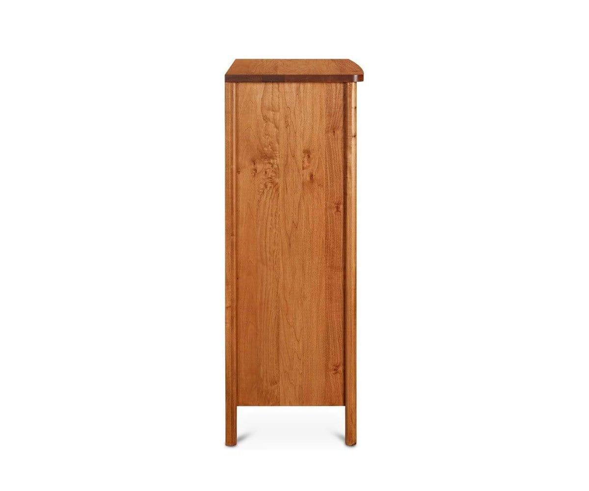 Wooden Castle Mia High Chest - 5-Drawer Storage Organizer for Bedroom, Closet & Nursery - Solid Wood Dresser with Vintage Design