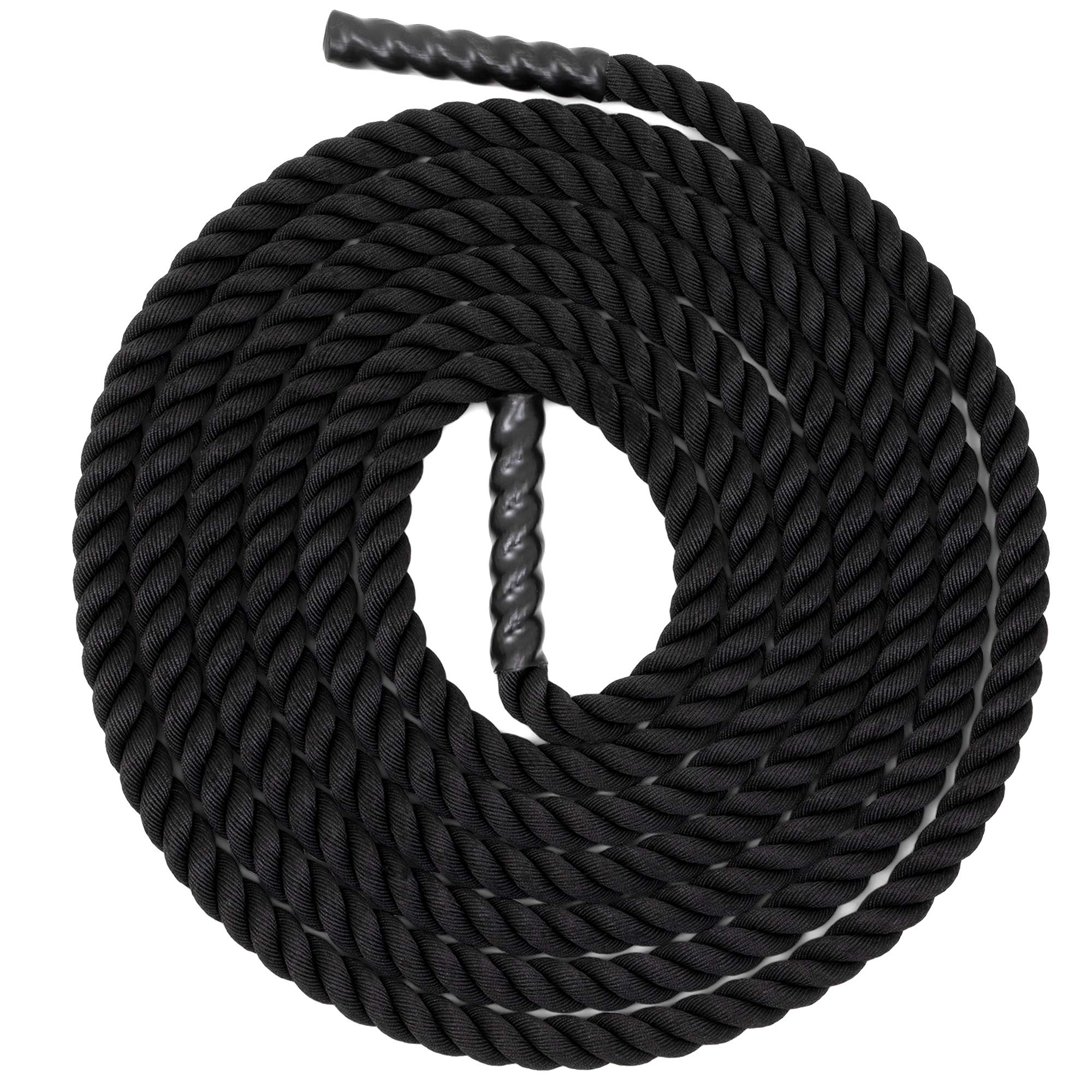 Champion Sports Heavy Duty Training Rope - Rhino Poly Strength & Conditioning Battle Ropes for Gym, Cardio, Cross Training, Weight Lifting & CrossFit - Perfect for Home Workouts, Outdoor Fitness & Professional Training