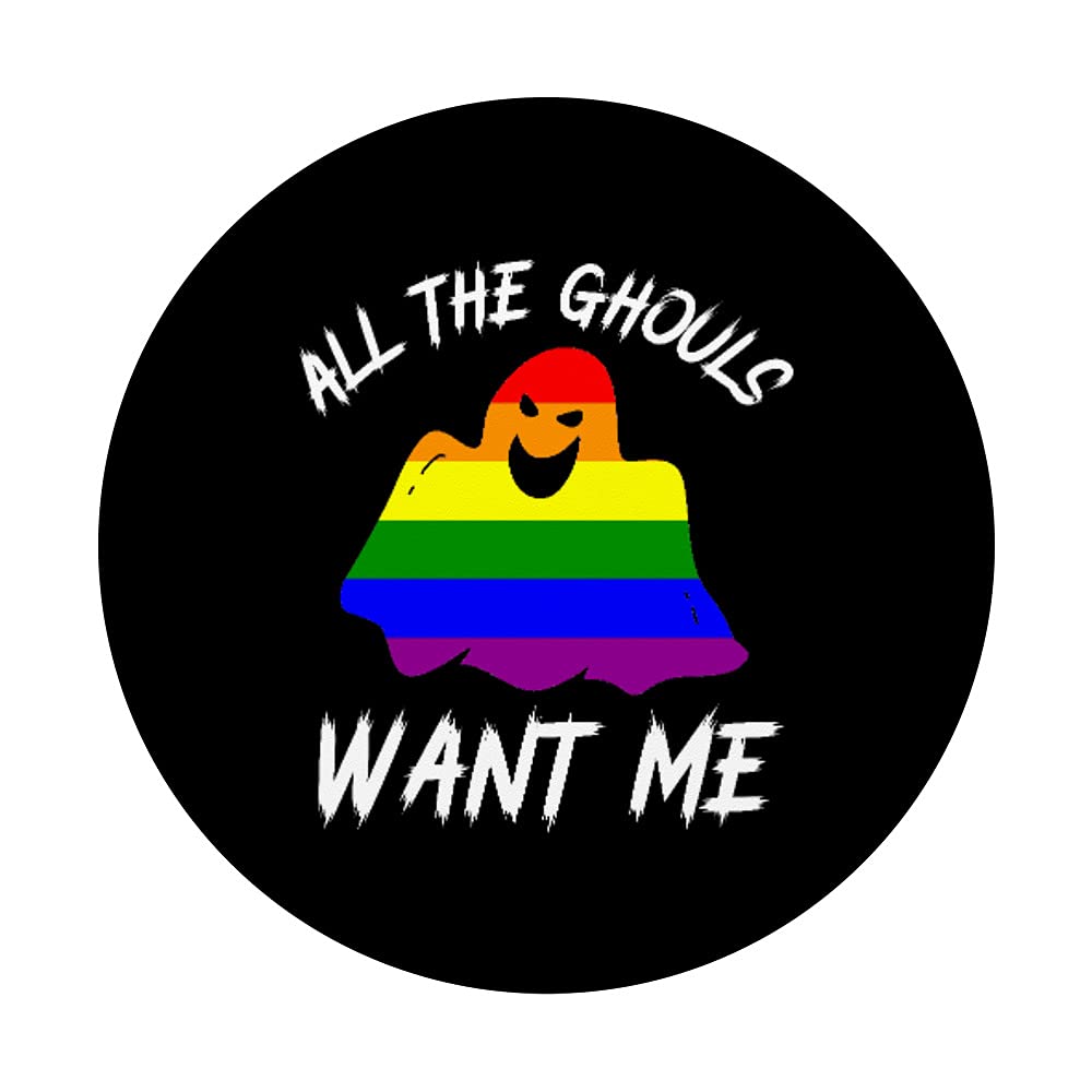LGBTQ Pride Halloween PopSockets - Swappable PopGrip for Lesbian & Gay Community - Perfect for Phone Accessories, Parties & Pride Events